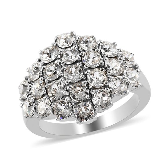 Jewelry - Magnetic Cluster Ring in Platinum Over Copper